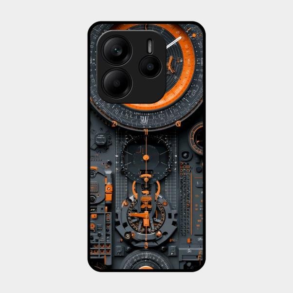 Mechanical Timepiece Glass Phone Cover Redmi Note 14 5G