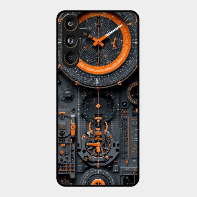 Mechanical Timepiece Glass Phone Cover Samsung Galaxy M55 5G