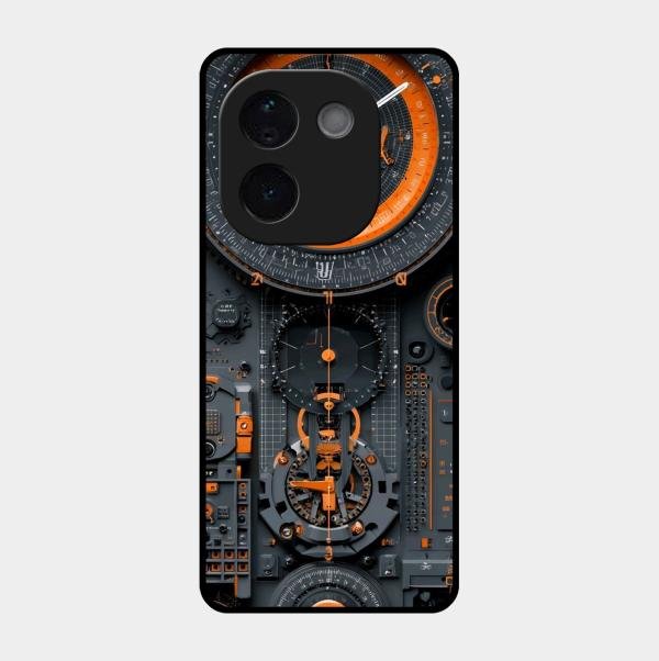 Mechanical Timepiece Glass Phone Cover Vivo T3 Pro 5G