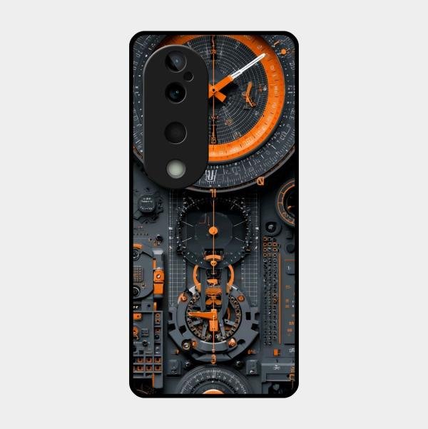 Mechanical Timepiece Glass Phone Cover Vivo T3 Ultra