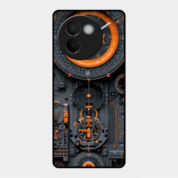 Mechanical Timepiece Glass Phone Cover Vivo V30E 5G