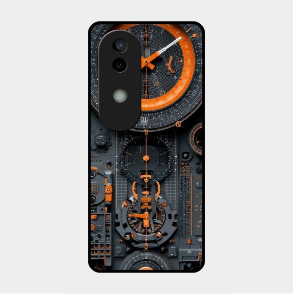 Mechanical Timepiece Glass Phone Cover Vivo V40E 5G