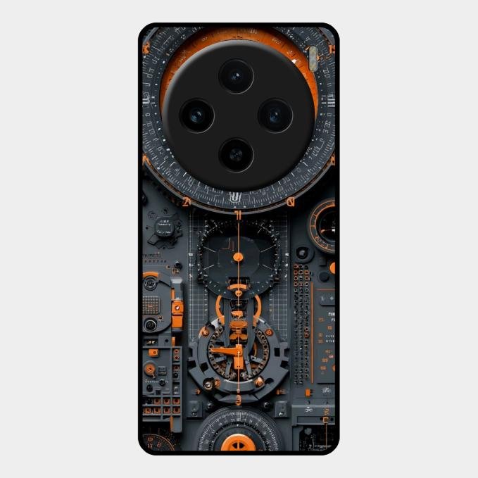 Mechanical Timepiece Glass Phone Cover Vivo X100 5G