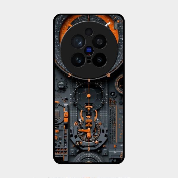 Mechanical Timepiece Glass Phone Cover Vivo X200 Pro 5G