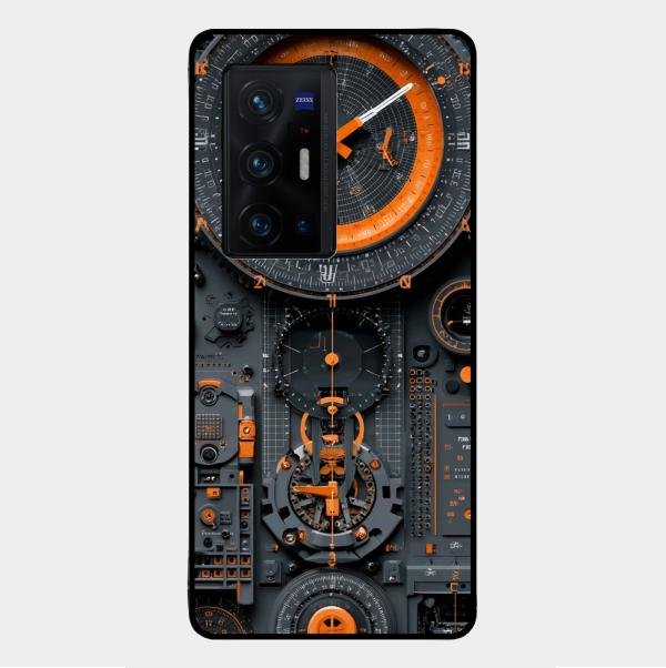 Mechanical Timepiece Glass Phone Cover Vivo X70 Pro Plus 5G