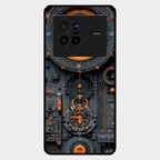 Mechanical Timepiece Glass Phone Cover Vivo X80 5G