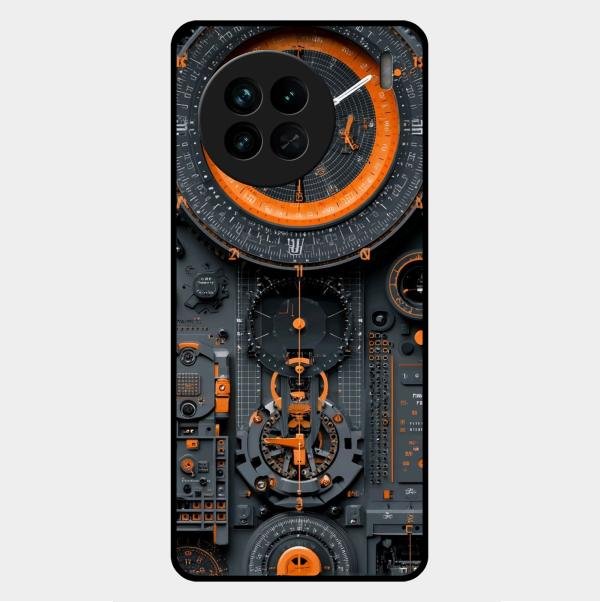 Mechanical Timepiece Glass Phone Cover Vivo X90 5G