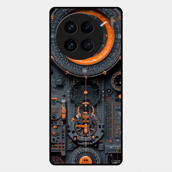 Mechanical Timepiece Glass Phone Cover Vivo X90 Pro 5G