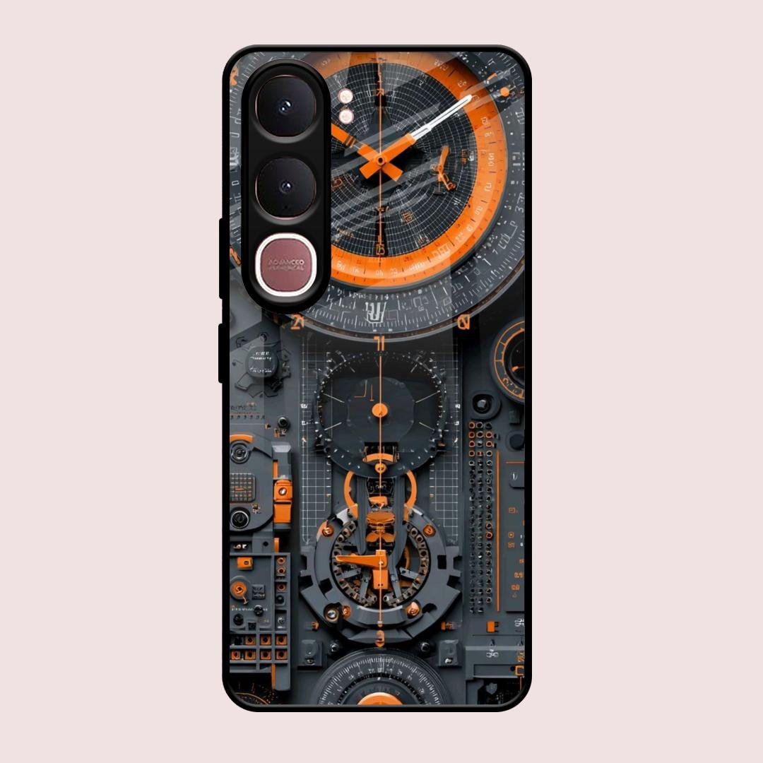 Mechanical Timepiece Glass Phone Cover Vivo Y31 5G