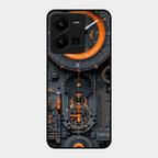 Mechanical Timepiece Glass Phone Cover Vivo Y35