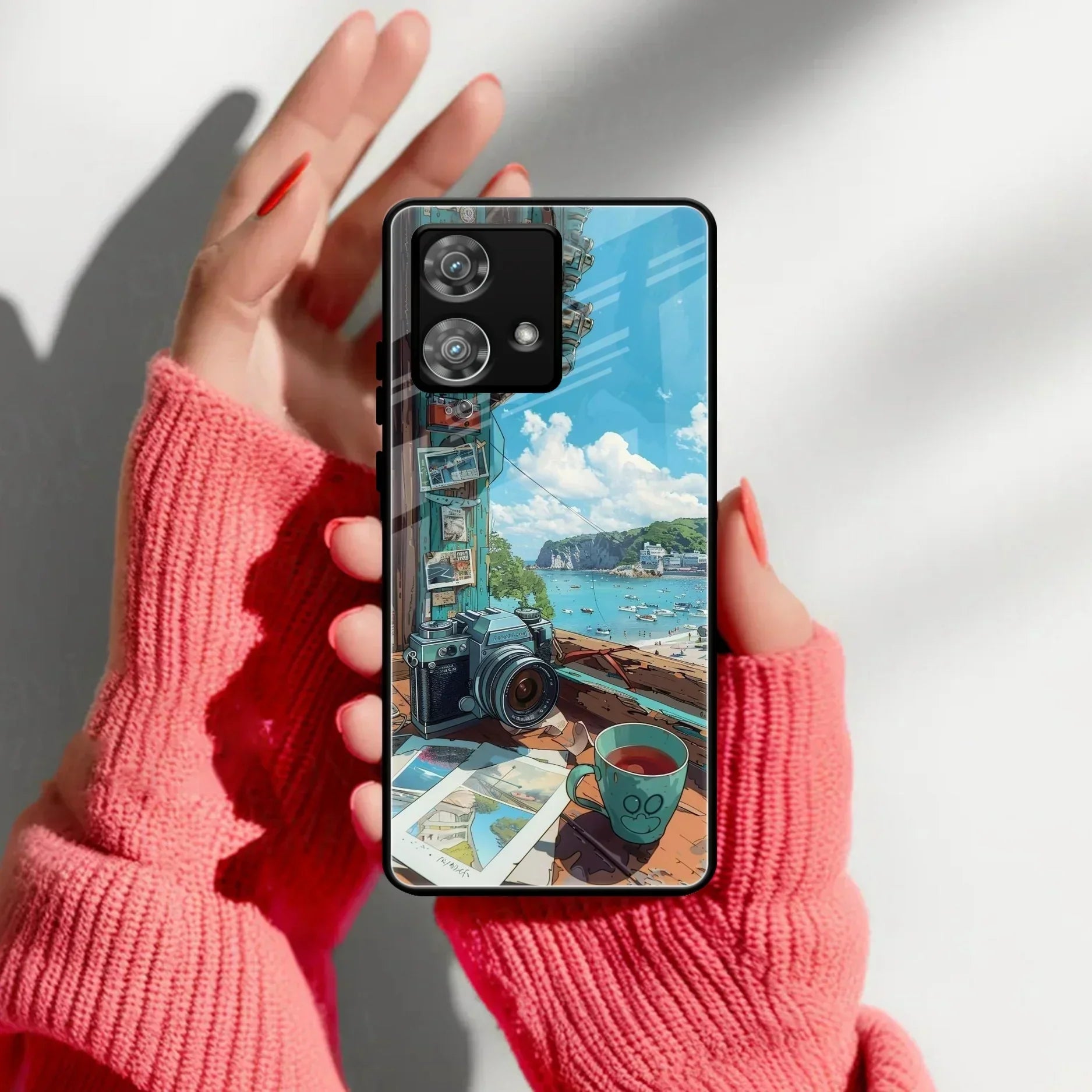 Memoirs in Color Glass Case Cover For Motorola - ShopOnCliQ