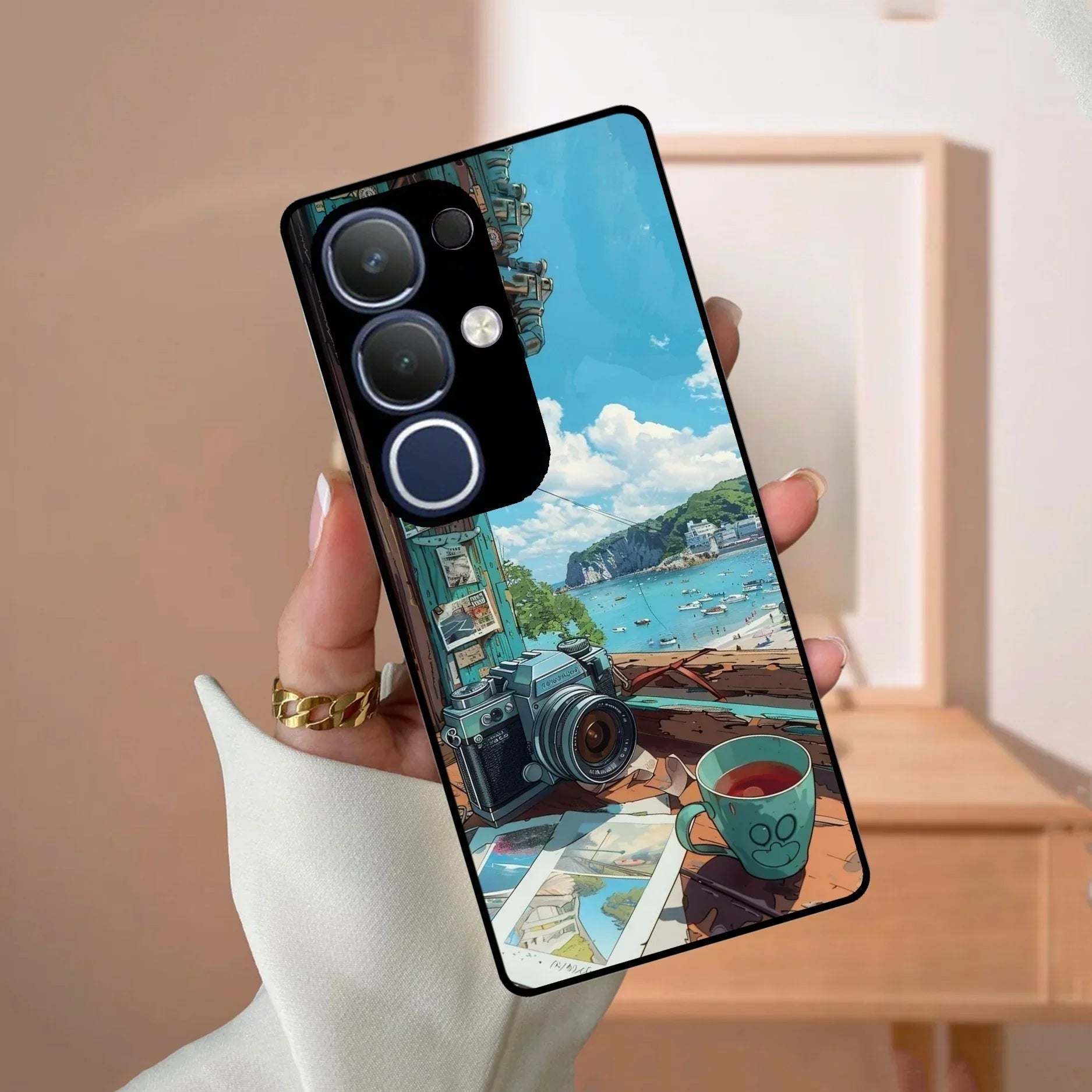 Memoirs in Color Glass Case Cover For Vivo - ShopOnCliQ
