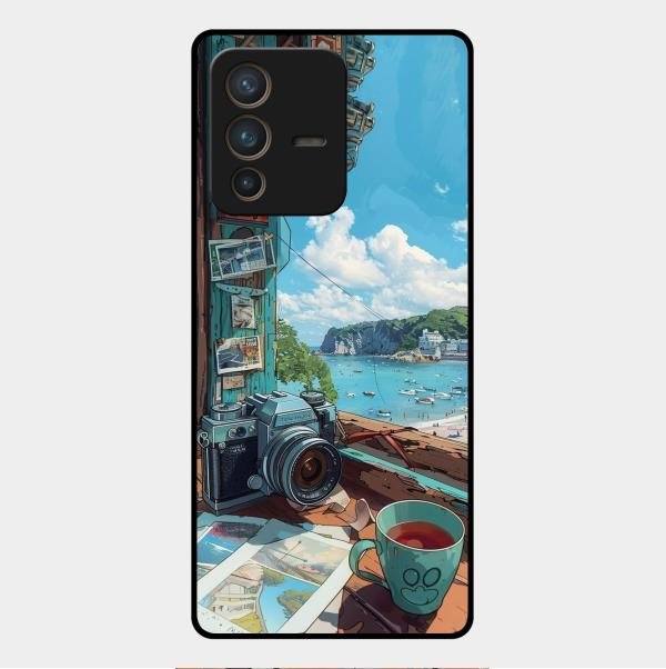 Memoirs in Color Glass Case Cover For Vivo V23 Pro 5G