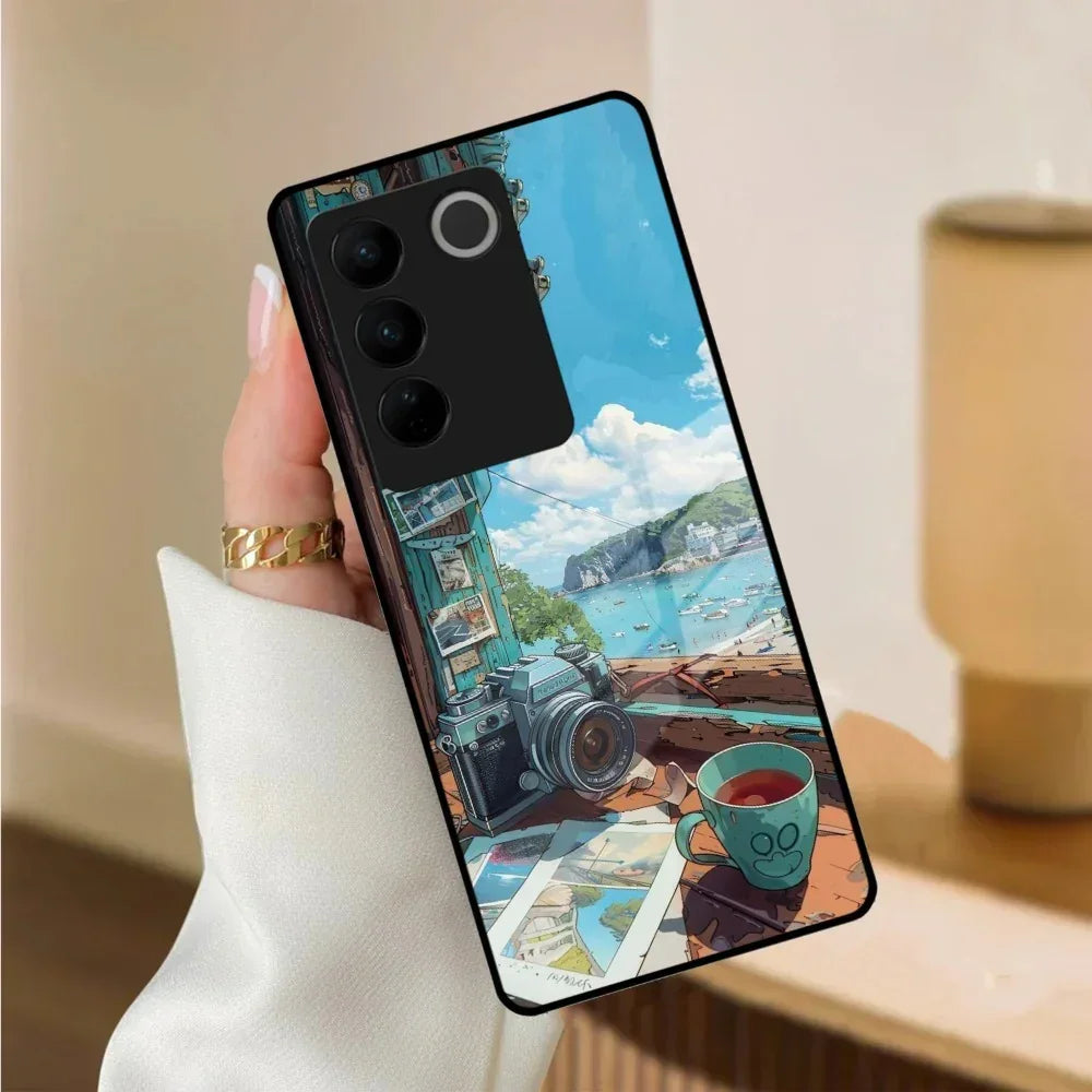 Memoirs in Color Glass Case Cover For Vivo - ShopOnCliQ