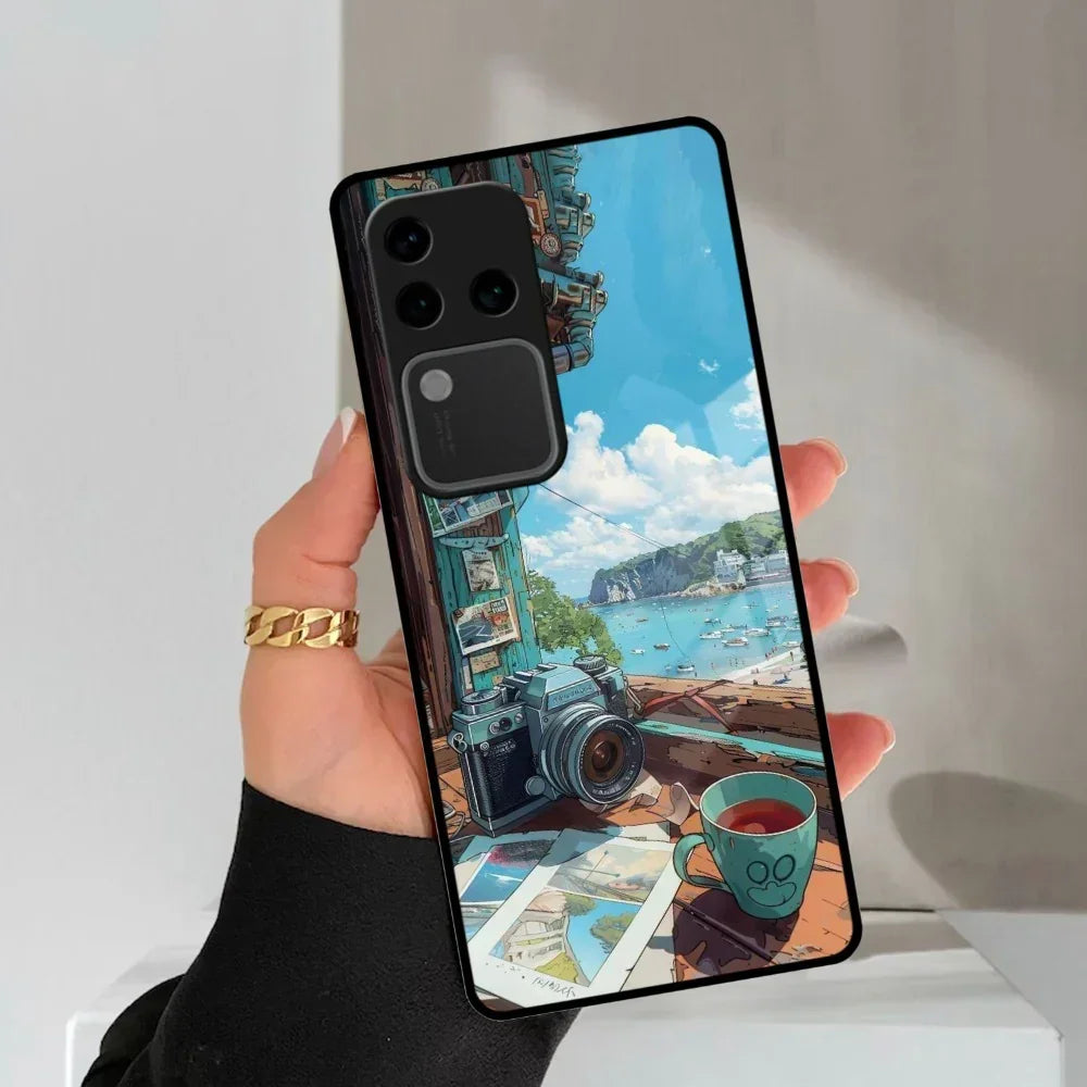 Memoirs in Color Glass Case Cover For Vivo - ShopOnCliQ
