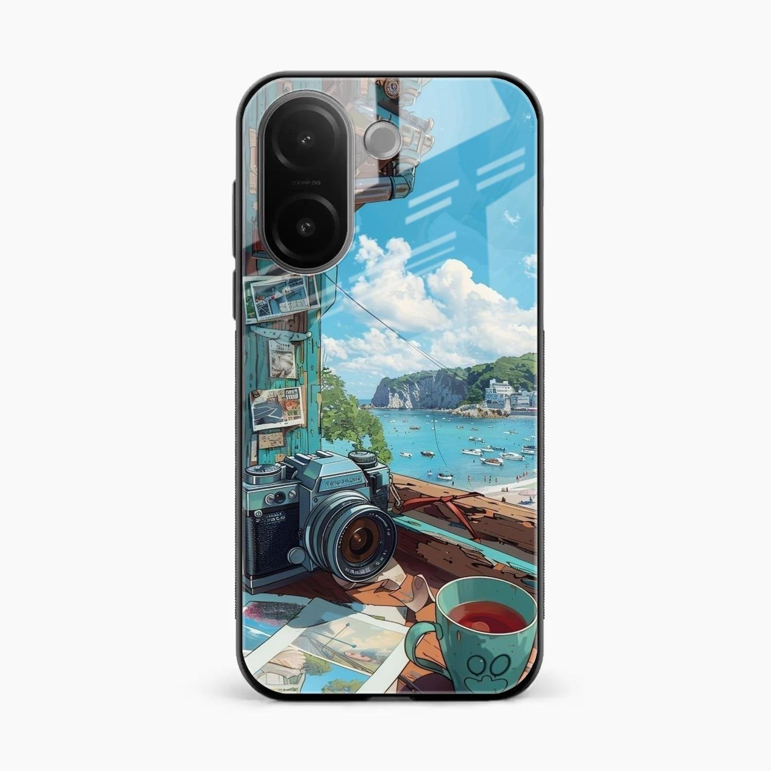 Memoirs in Color Glass Case Cover For Vivo V60e 5G