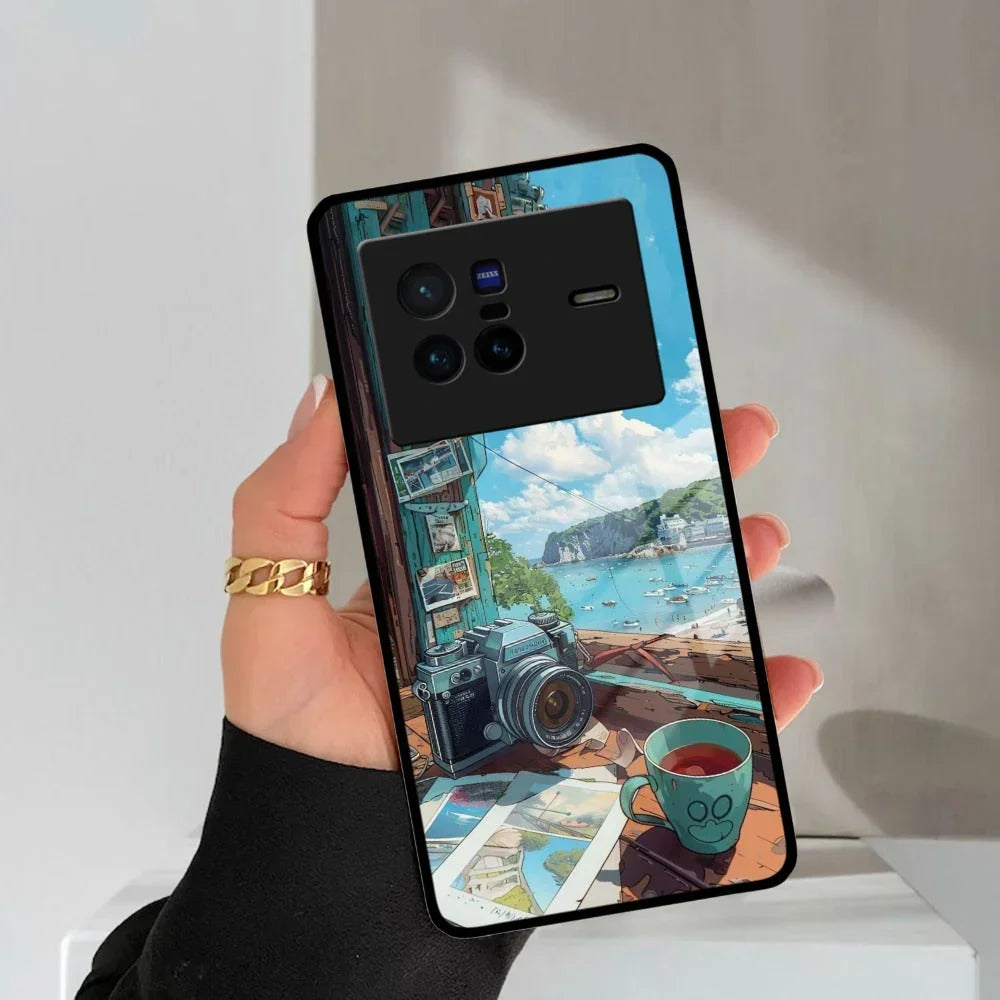 Memoirs in Color Glass Case Cover For iQOO - ShopOnCliQ