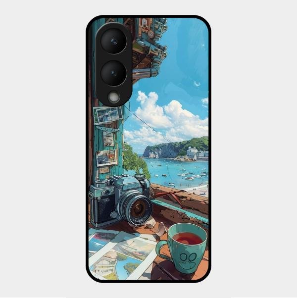 Memoirs in Color Glass Case Cover For Vivo Y17S