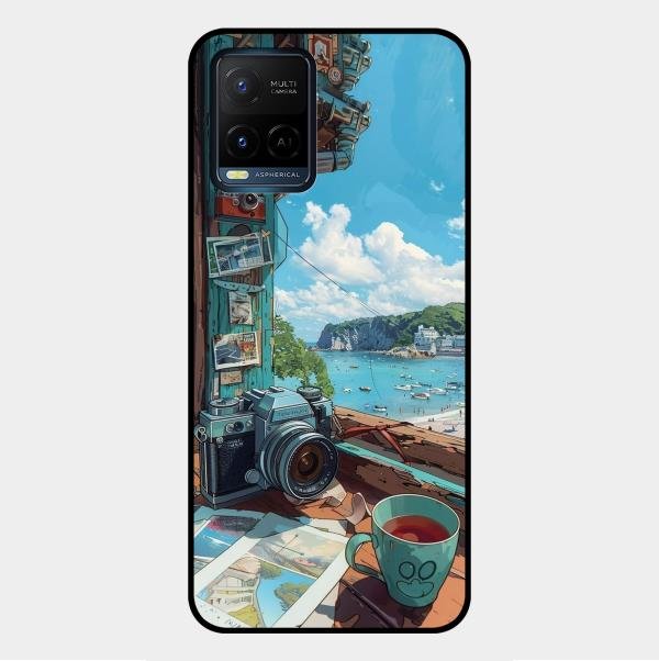Memoirs in Color Glass Case Cover For Vivo Y21A