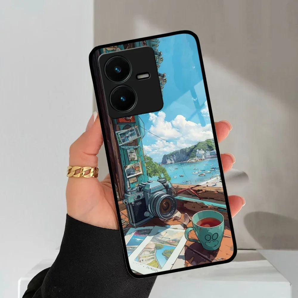 Memoirs in Color Glass Case Cover For Vivo - ShopOnCliQ