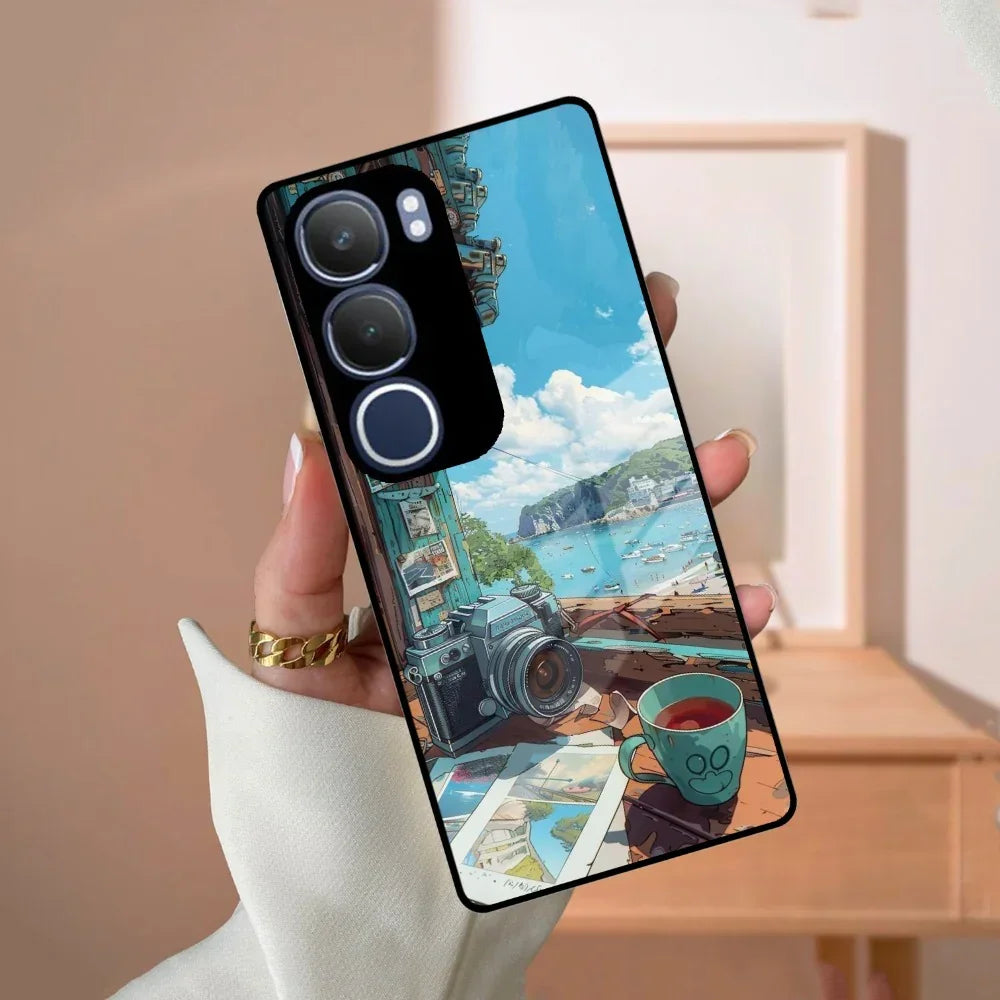 Memoirs in Color Glass Case Cover For Vivo - ShopOnCliQ