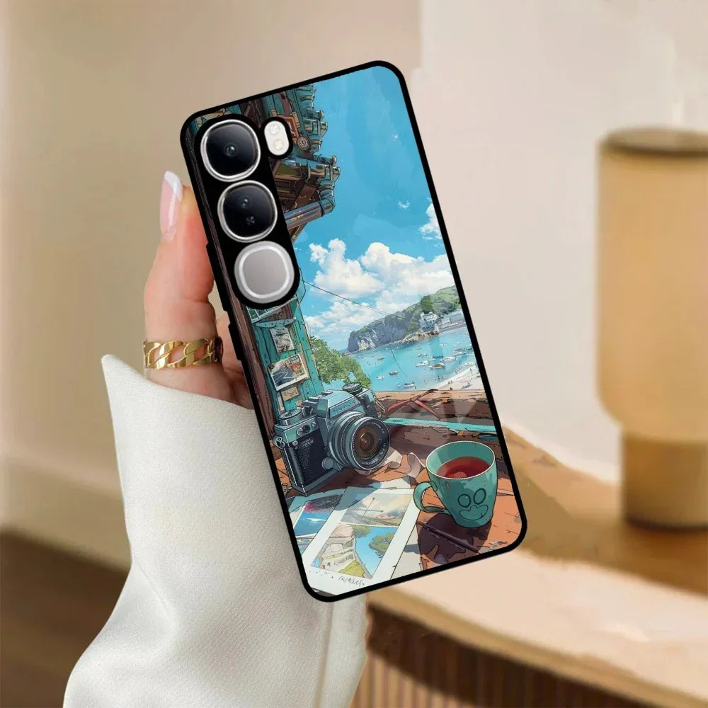 Memoirs in Color Glass Case Cover For Vivo - ShopOnCliQ