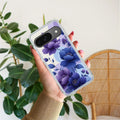Midnight Bloom Transparent Silicon Case For Google Pixel 9