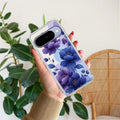 Midnight Bloom Transparent Silicon Case For Google Pixel 10
