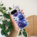 Midnight Bloom Transparent Silicon Case For Google
