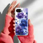 Midnight Bloom Anti Yellow Clear Case For iPhone 17e