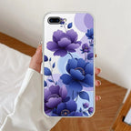 Midnight Bloom Anti Yellow Clear Case For iPhone 7 Plus / iPhone 8 Plus