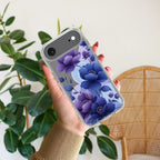 Midnight Bloom Transparent Silicon Case For iPhone 13 Mini