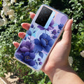 Midnight Bloom Transparent Silicon Case For iQOO Z7s 5G