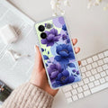Midnight Bloom Transparent Silicon Case For Vivo T2 Pro 5G