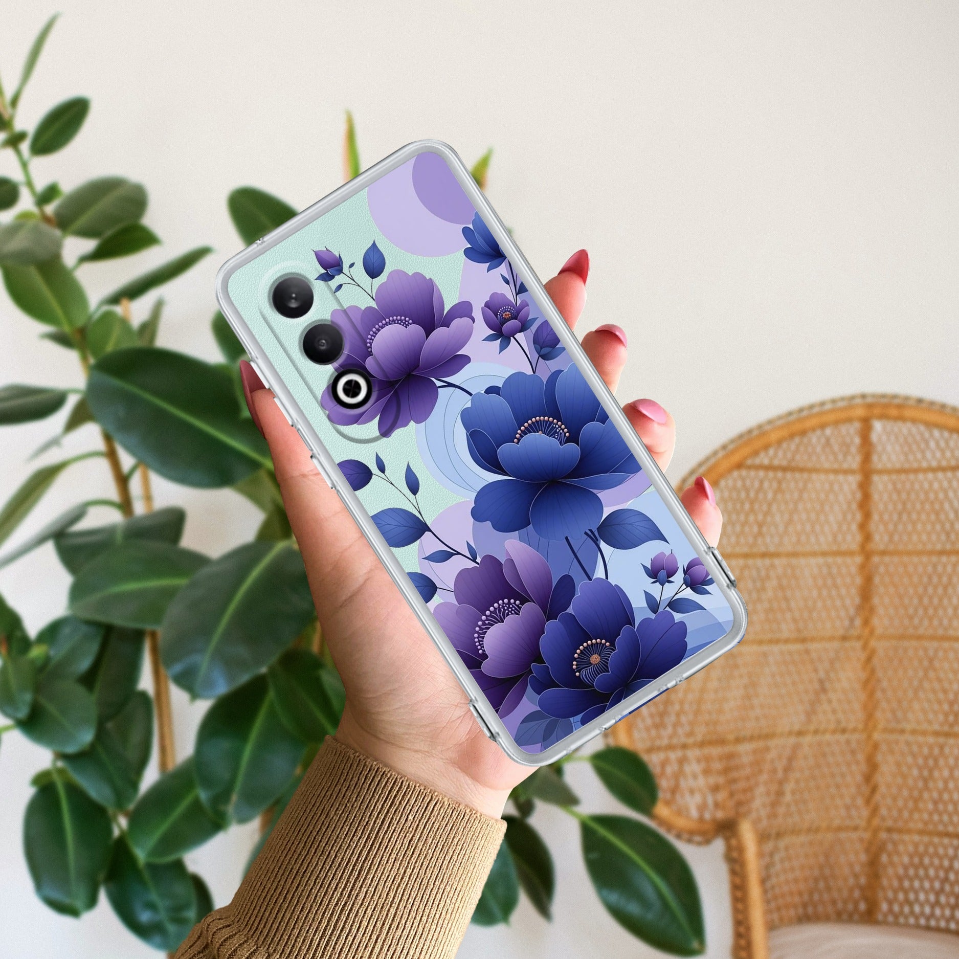 Midnight Bloom Anti Yellow Case For OnePlus Nord CE 4 5G