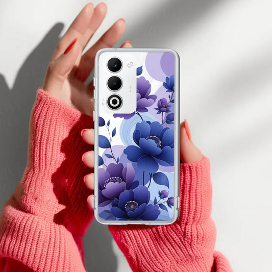 Midnight Bloom Transparent Silicon Case For Oppo