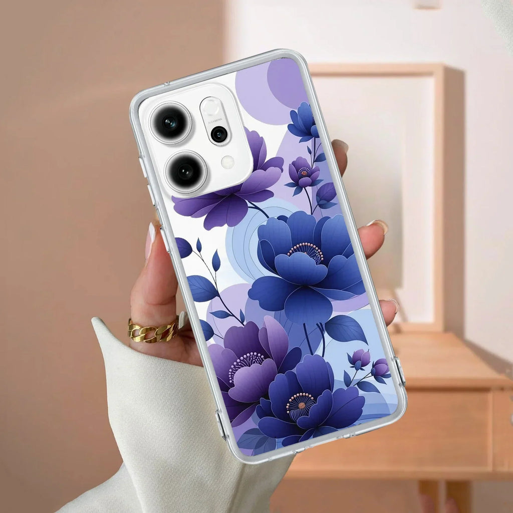 Midnight Bloom Anti Yellow Case For OPPO Reno 14 Pro 5G