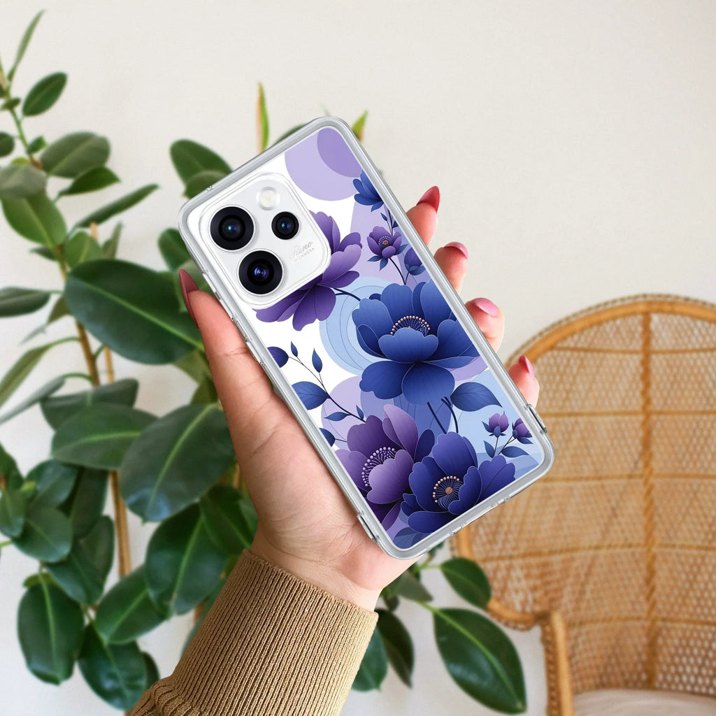 Midnight Bloom Anti Yellow Case For Oppo Reno 15 Pro Mini 5G