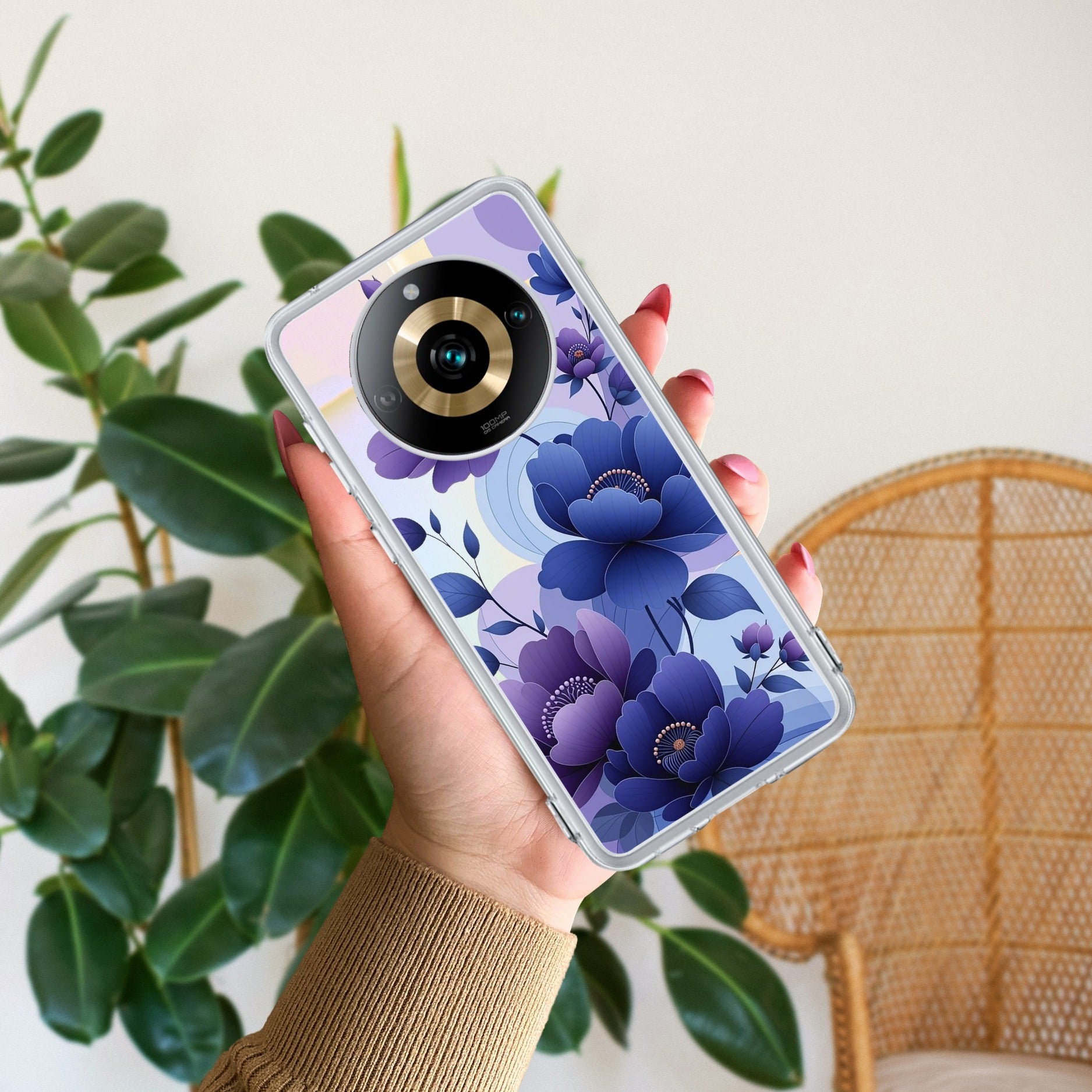 Midnight Bloom Anti Yelllow Case For Realme 11 Pro Plus 5G
