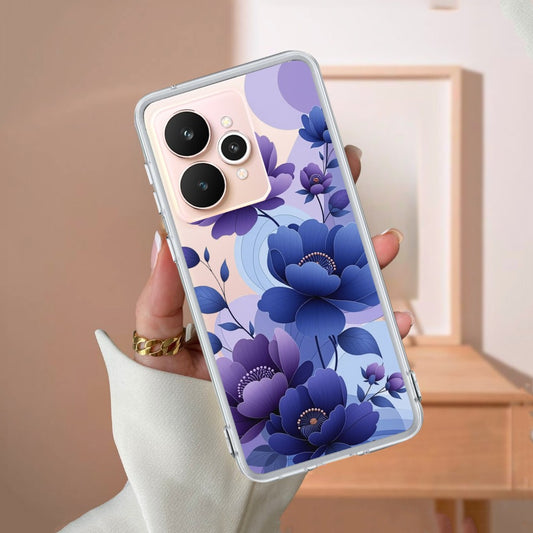 Midnight Bloom Transparent Silicon Case For Realme/Narzo