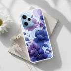 Midnight Bloom Transparent Silicon Case For Redmi Note 12 5G