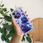 Midnight Bloom Transparent Silicon Case For Redmi Note 14 5G