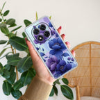 Midnight Bloom Transparent Silicon Case For Redmi Note 13 Pro 5G