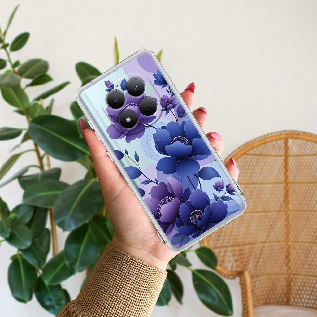 Midnight Bloom Transparent Silicon Case For Redmi/Xiaomi