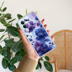 Midnight Bloom Transparent Silicon Case For Vivo T4x 5G