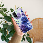 Midnight Bloom Transparent Silicon Case For Vivo V21e 5G