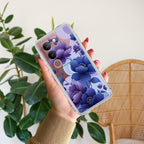 Midnight Bloom Transparent Silicon Case For Vivo V29 5G