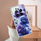 Midnight Bloom Transparent Silicon Case For Vivo X200 Pro 5G