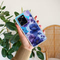 Midnight Bloom Transparent Silicon Case For Vivo Y35