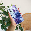 Midnight Bloom Transparent Silicon Case For Vivo Y29 5G